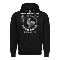 Black sriracha official hot chili sauce men's graphic Zipper Hoodie - linhVisuals