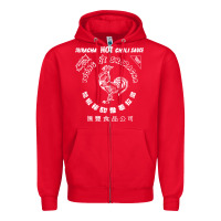 Red sriracha official hot chili sauce men's graphic Zipper Hoodie - linhVisuals