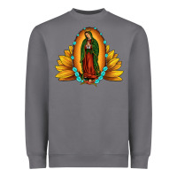 Sunflower Our Lady Of Guadalupe Heavyweight Sweatshirt | Teevron