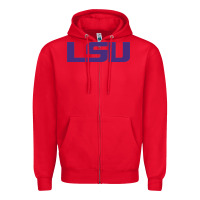Red lsu sport Zipper Hoodie - linhVisuals