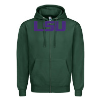 Sports Green lsu sport Zipper Hoodie - linhVisuals