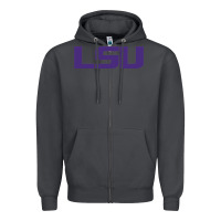Smoke lsu sport Zipper Hoodie - linhVisuals
