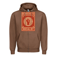 Chestnut democratic socialist Zipper Hoodie - linhVisuals