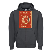 Smoke democratic socialist Zipper Hoodie - linhVisuals