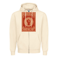 Sandshell democratic socialist Zipper Hoodie - linhVisuals