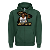 Sports Green sixers the answer Zipper Hoodie - linhVisuals