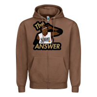 Chestnut sixers the answer Zipper Hoodie - linhVisuals