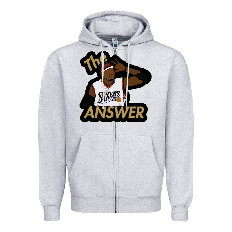 Sixers The Answer Zipper Hoodie by linhVisuals | Teevron