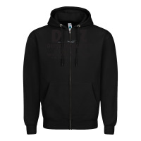 Black derek zoolander Zipper Hoodie - linhVisuals