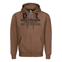 Chestnut derek zoolander Zipper Hoodie - linhVisuals