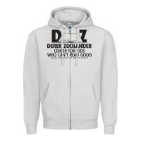 Dove Grey derek zoolander Zipper Hoodie - linhVisuals