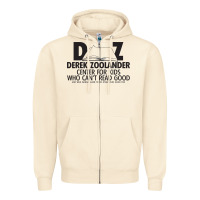Sandshell derek zoolander Zipper Hoodie - linhVisuals