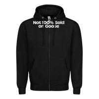 Black womens not 100 sold on goose v neck t shirt Zipper Hoodie - linhVisuals