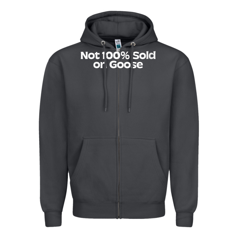 Womens Not 100 Sold On Goose V Neck T Shirt Zipper Hoodie by linhVisuals | Teevron