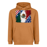 Meerkat Mexican With American Flag Heavyweight Hoodie - RanaPortraitStore