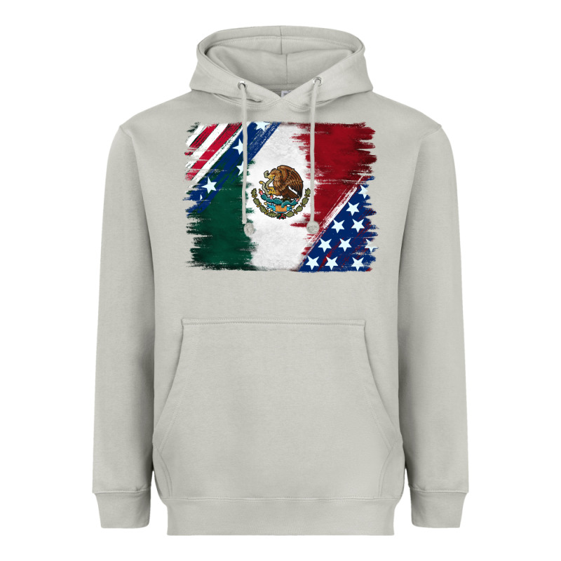 Mexican With American Flag Heavyweight Hoodie by RanaPortraitStore | Teevron