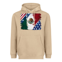 Mushroom Mexican With American Flag Heavyweight Hoodie - RanaPortraitStore