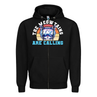 Skiing T  Shirt Ski Goggles Cat The Meowtains Are Calling Skier Winter Zipper Hoodie | Teevron