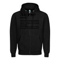 Black nurse Zipper Hoodie - linhVisuals