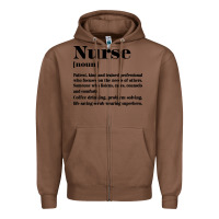 Chestnut nurse Zipper Hoodie - linhVisuals