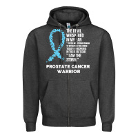 Charcoal Heather prostate cancer t  shirt the devil  prostate cancer awareness support Zipper Hoodie - linhVisuals