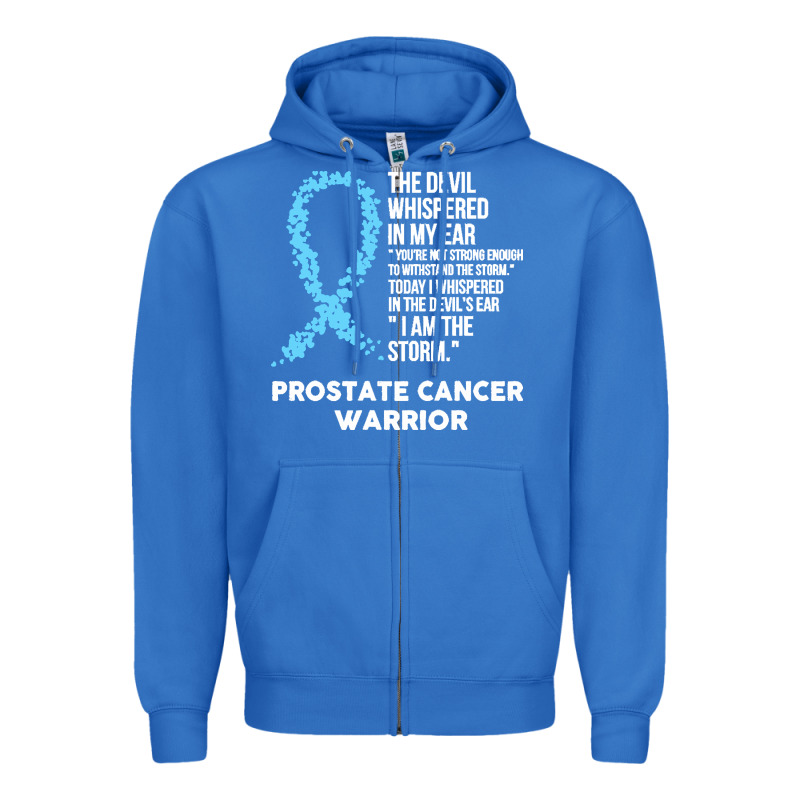 Prostate Cancer T  Shirt The Devil  Prostate Cancer Awareness Support Zipper Hoodie by linhVisuals | Teevron