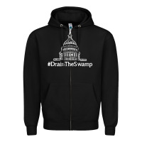 Black drain  swamp Zipper Hoodie - linhVisuals