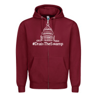 Burgundy drain  swamp Zipper Hoodie - linhVisuals