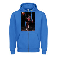 True Royal Michael JorDunk Zipper Hoodie - linhVisuals