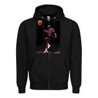 Black Michael JorDunk Zipper Hoodie - linhVisuals
