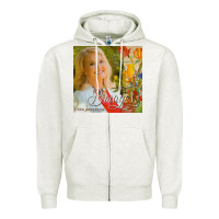 Oatmeal Heather lynn anderson cd bridges   bear f Zipper Hoodie - linhVisuals