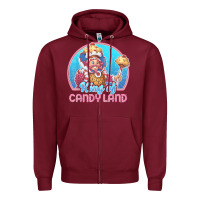 Burgundy candy land king of candy land portrait t shirt Zipper Hoodie - linhVisuals