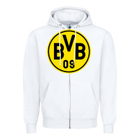 White borussia Zipper Hoodie - linhVisuals