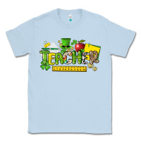 Dusty Blue Teacher St. Patrick's Day Classic Tee - HowdyJamesFarm