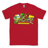 Red Teacher St. Patrick's Day Classic Tee - HowdyJamesFarm