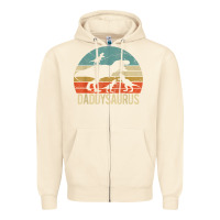 Sandshell daddy dinosaur daddysaurus 3 three kids xmas christmas gift t shirt Zipper Hoodie - linhVisuals