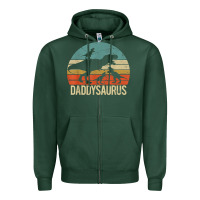 Daddy Dinosaur Daddysaurus 3 Three Kids Xmas Christmas Gift T Shirt Zipper Hoodie | Teevron