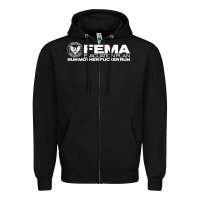 Black fema evacuation plan Zipper Hoodie - linhVisuals