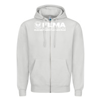 Dove Grey fema evacuation plan Zipper Hoodie - linhVisuals