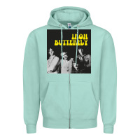 Seafoam iron butterfly Zipper Hoodie - linhVisuals