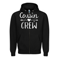 Black cousin crew t shirt Zipper Hoodie - linhVisuals
