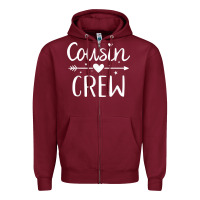 Burgundy cousin crew t shirt Zipper Hoodie - linhVisuals