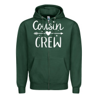 Sports Green cousin crew t shirt Zipper Hoodie - linhVisuals