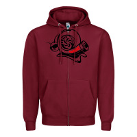 Burgundy Turbo Zipper Hoodie - linhVisuals