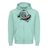 Seafoam Turbo Zipper Hoodie - linhVisuals