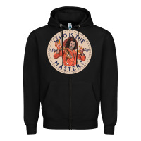 Black sho nuff Zipper Hoodie - linhVisuals