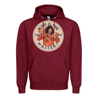 Burgundy sho nuff Zipper Hoodie - linhVisuals