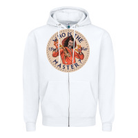 White sho nuff Zipper Hoodie - linhVisuals