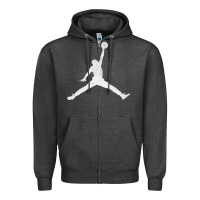 Charcoal Heather Slam Dunk Vintage Zipper Hoodie - linhVisuals
