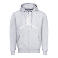 Heather Grey Slam Dunk Vintage Zipper Hoodie - linhVisuals